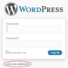 Lost your password in WordPress?