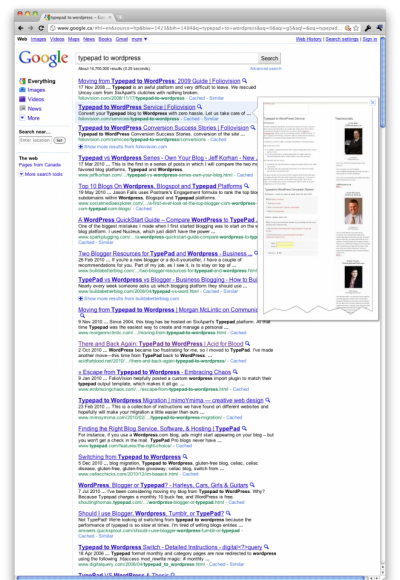 Google Instant 100 search results in Chromium
