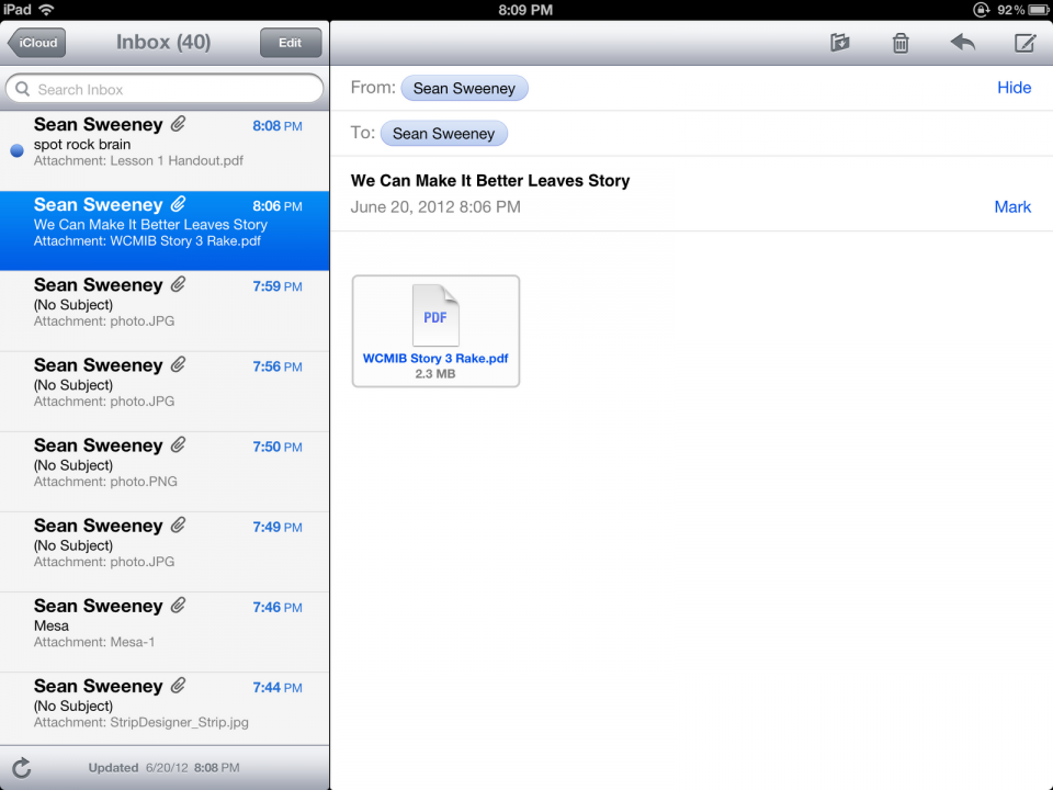 archive on apple mail