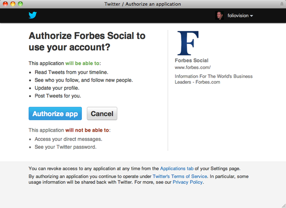 forbes asking for too much twitter access