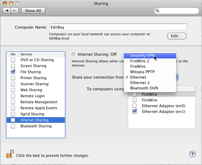 vpn sharing for mac