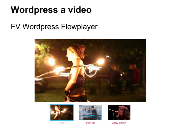 video wordpress fv flowplayer