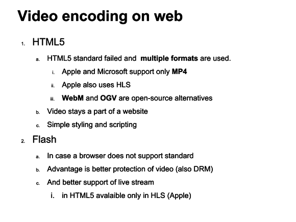 video wordpress video formats for web