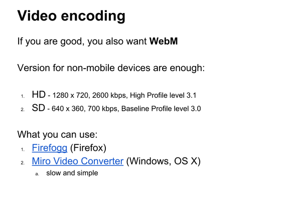 video wordpress webm