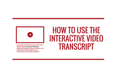 Interactive Video Transcript