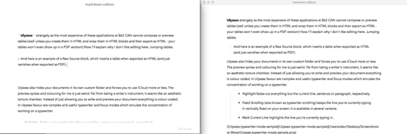 Writeapp very pretty preview shudders while typing. Unusable.