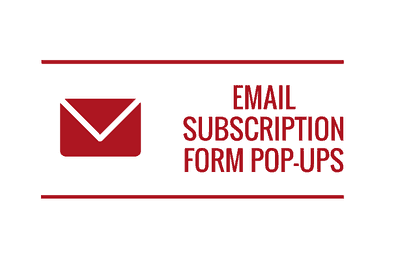 Email Subscription Form Pop-ups