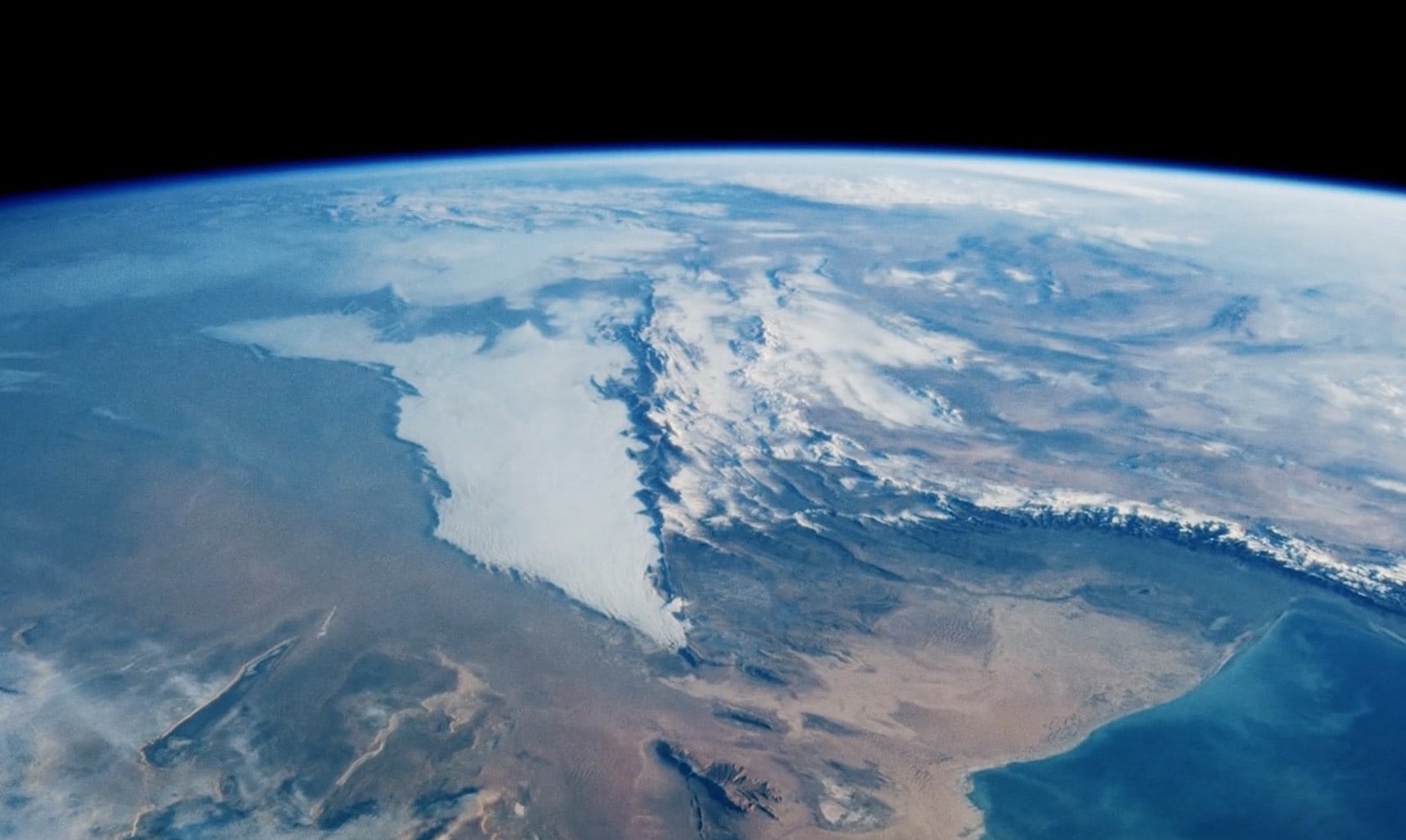 Aerial view of Earth