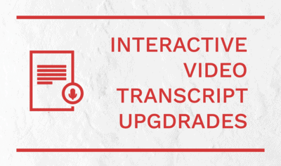 Interactive Video Transcripts Now also Supported in Playlists