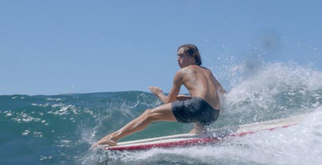 Jules Lepecheux surfing in France