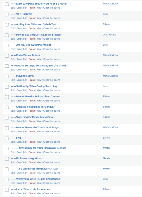 WordPress Drag and Drop Hierarchical Page Management