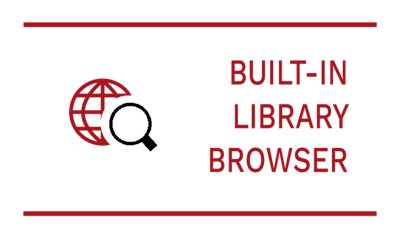 How to use the built-in Library Browser