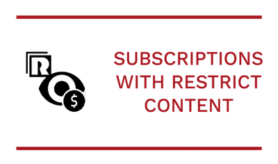 How To Sell Video Subscriptions With Restrict Content