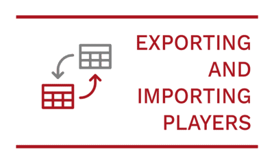 Importing/Exporting Players