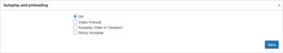 Autoplay and Preloading