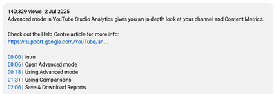 How to import YouTube Chapters