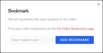 Create Video Bookmarks and Organize Videos into Playlists