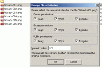 filezilla change file permissions